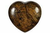 1.6" Polished Bronzite Heart - Photo 3